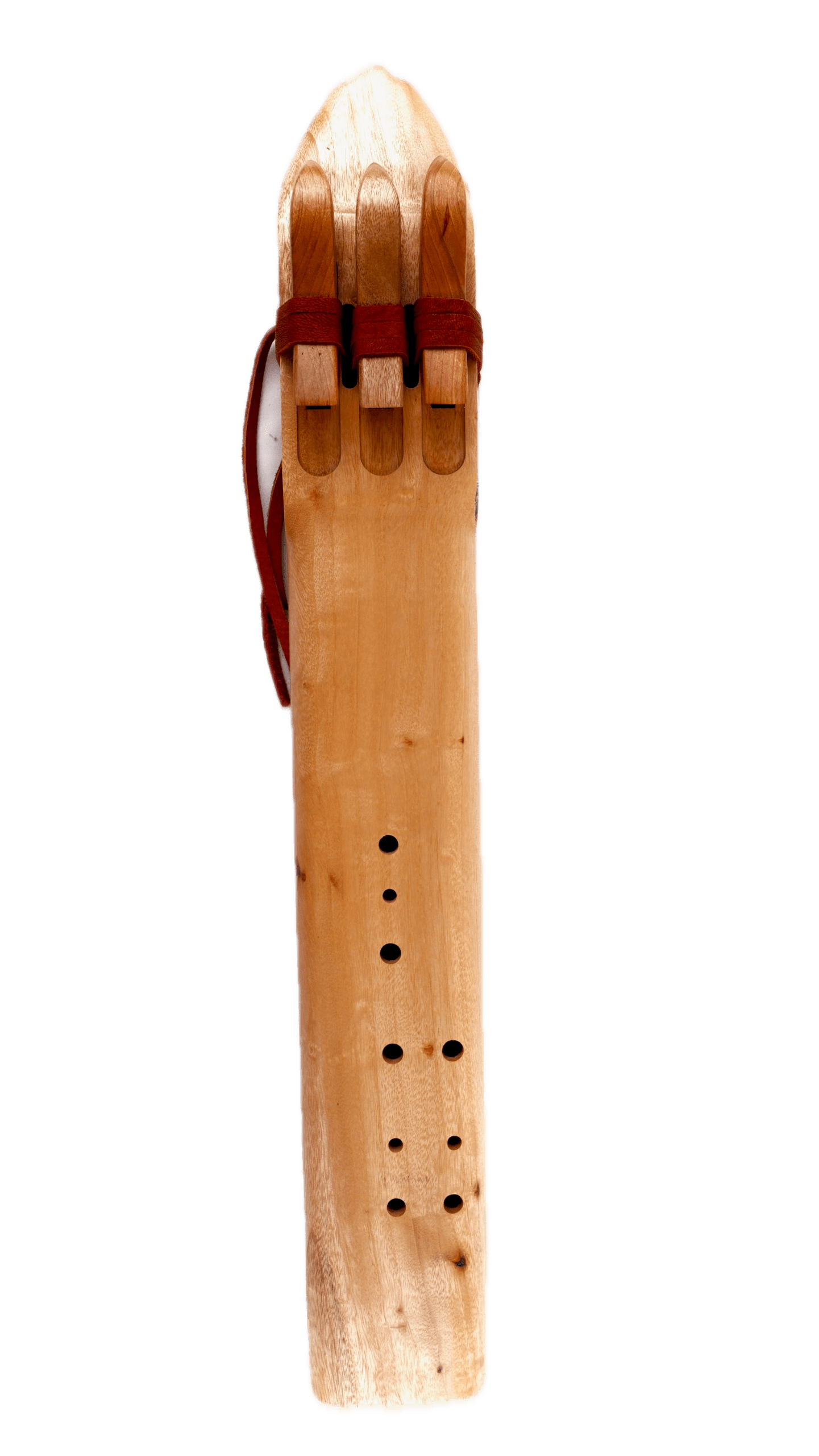Native American Style Triple Drone Flute – Camphor – Key of E Aeolian — handcrafted Native American style flute by Elemental Flutes